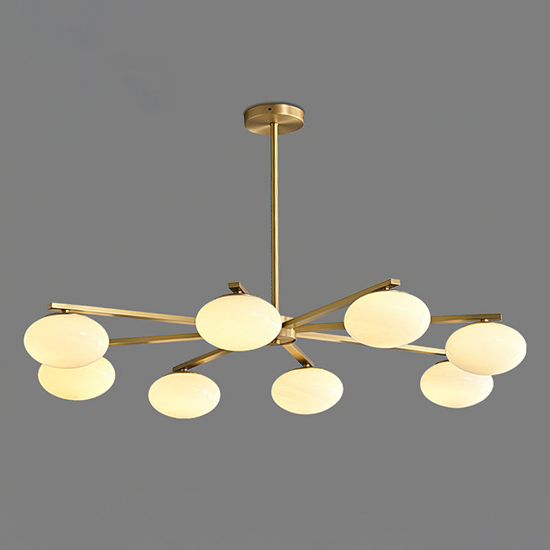 Briette Crystal Chandelier - Elegant Modern Ceiling Light Fixture for Dining Room, Living Room & Bedroom | Perfect for Home Decor, Wedding & Event Lighting