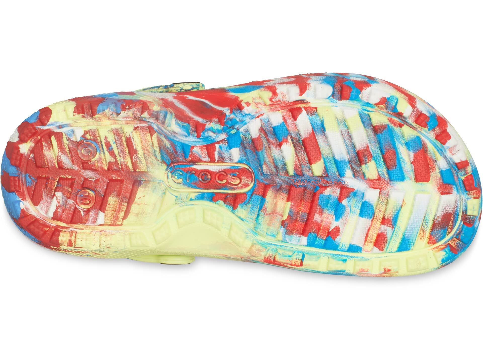 Crocs Unisex Kids' Classic Marbled Tie Dye Lined Clogs - Comfortable Slip-On Shoes for Boys & Girls, Perfect for School, Play & Outdoor Activities