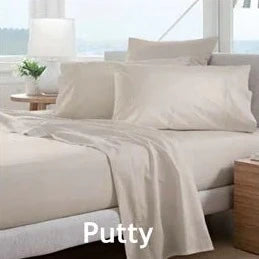 Sheridan 300TC Classic Percale Pillowcase Pair - Soft & Breathable Bedding Set in Putty Color for Hotel-Like Comfort at Home | Perfect for Master Bedroom, Guest Room & Luxury Travel