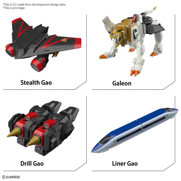 Bandai 1/144 RG The King of Braves GaoGaiGar Plastic Model Kit - High Grade Action Figure for Anime Collectors & Gundam Fans - Perfect for Display, Gift Giving & DIY Building Projects