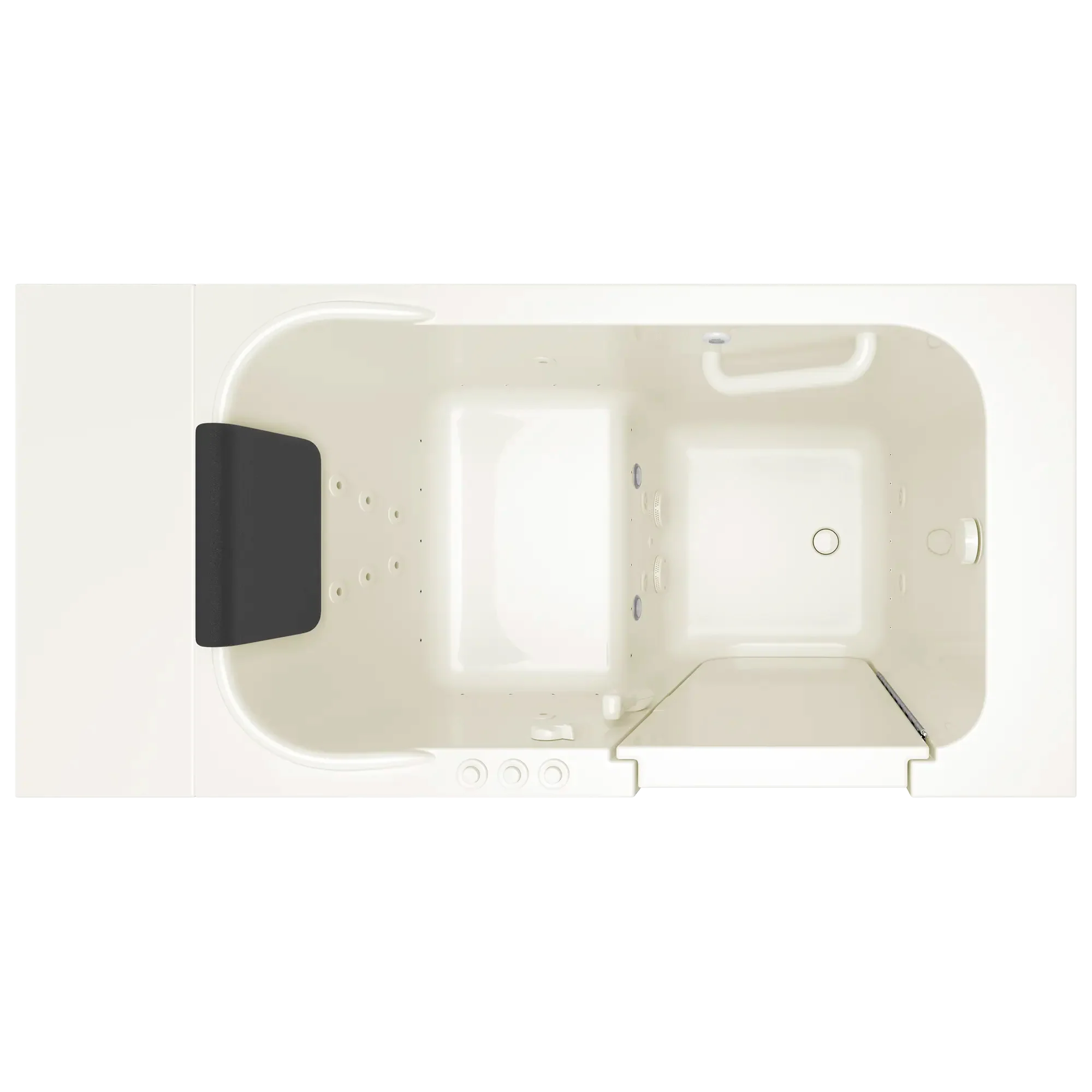 Premium 28 x 48 Inch Gelcoat Walk-In Bathtub with Air Spa & Whirlpool Systems - Right Hand Drain for Elderly & Mobility Support - Relaxing Hydrotherapy at Home