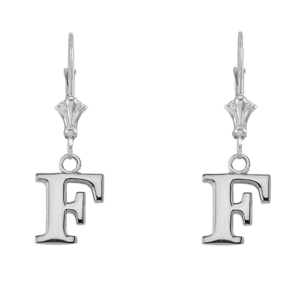 Personalized A-Z Initial Earrings for Women - Elegant Sterling Silver Dangle Earrings - Perfect for Gifts, Birthdays, Anniversaries & Everyday Wear