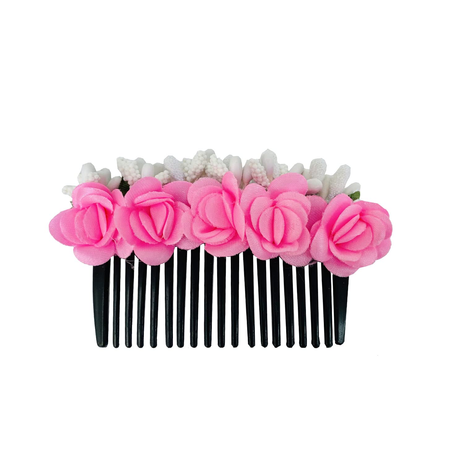 VinshBond Floral Hair Comb Clips - Elegant Side Hair Accessories for Women & Girls (Pack of 1, Multicolor) | Perfect for Weddings, Parties & Everyday Styling
