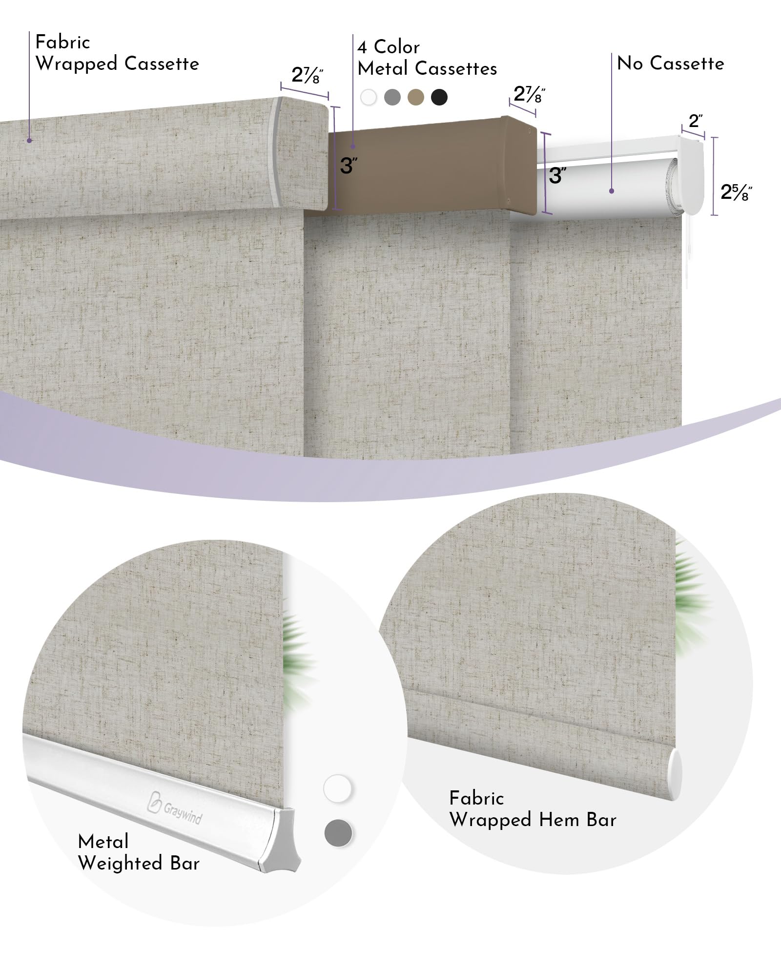 Graywind Motorized Smart Roller Shades - 100% Blackout, Alexa & Google Home Compatible, WiFi & Hardwired Remote Control, Custom Size Window Blinds with Valance (B-Linen Beige) - Perfect for Bedrooms, Home Theaters & Light-Sensitive Spaces