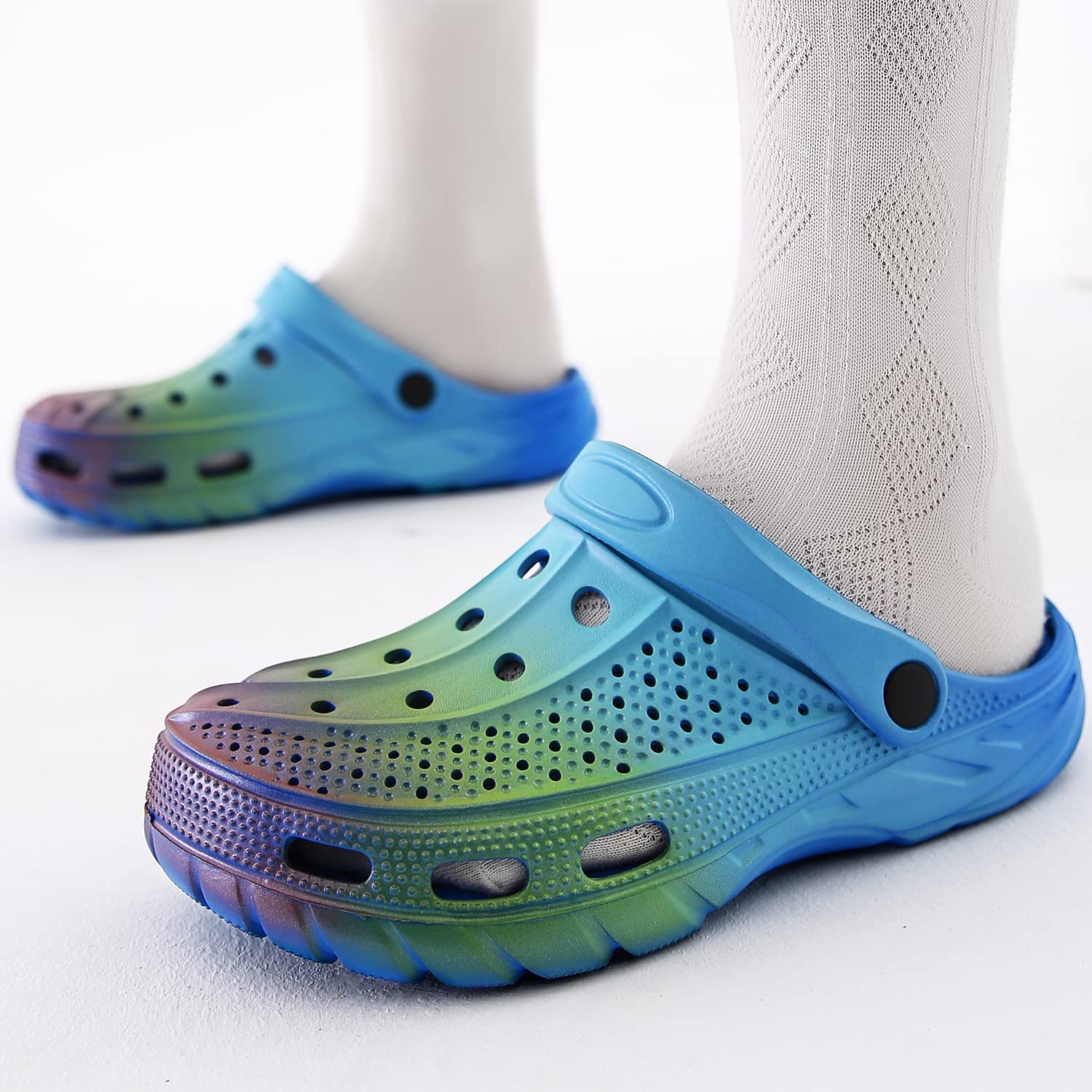 ChayChax Arch Support Clogs for Men & Women - Slip-On Garden Shoes with Removable Cushion Footbed - Comfortable Outdoor Beach Slippers for Walking, Gardening & Relaxation