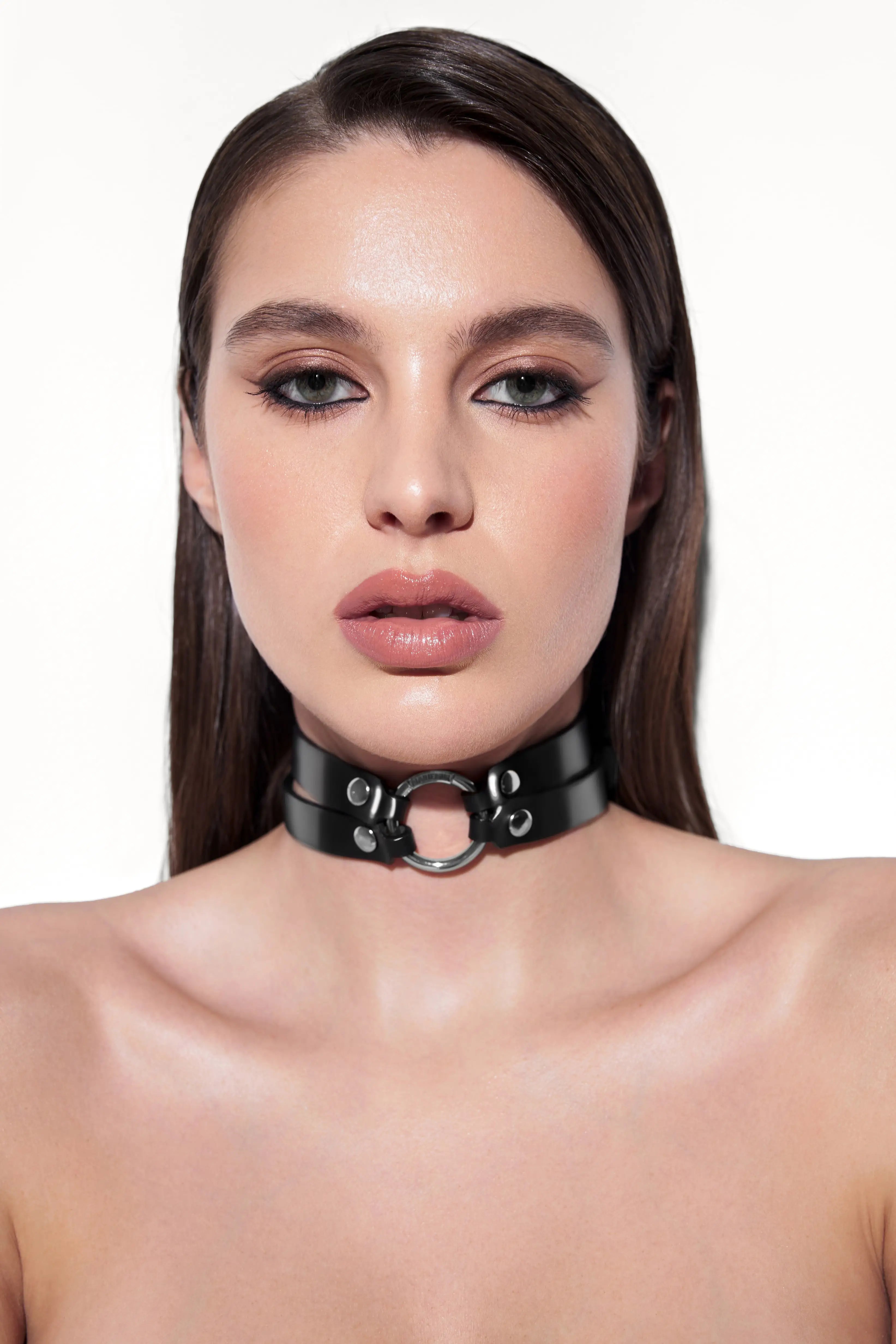 Premium Harper Black Lacquer Leather Dog Collar – Durable & Stylish for Small to Medium Dogs – Perfect for Daily Walks, Training & Fashion Accessories