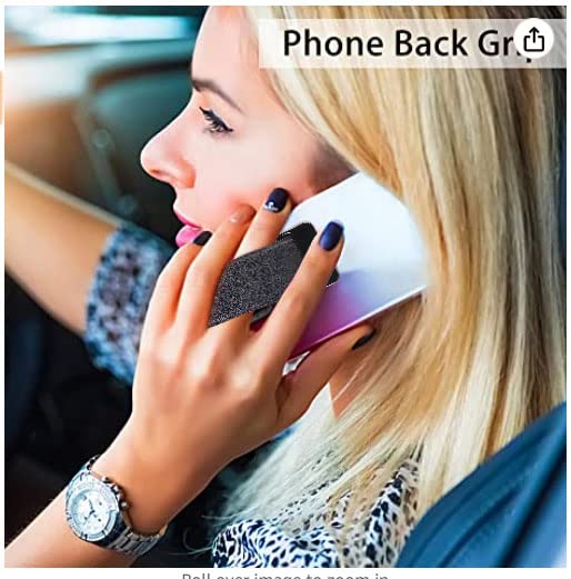 Universal Phone Grip Holder with Finger Loop & Crossbody Strap - Compatible with iPhone & Most Phone Cases (Rose Gold) | Perfect for Hands-Free Use, Gym, Shopping & Travel