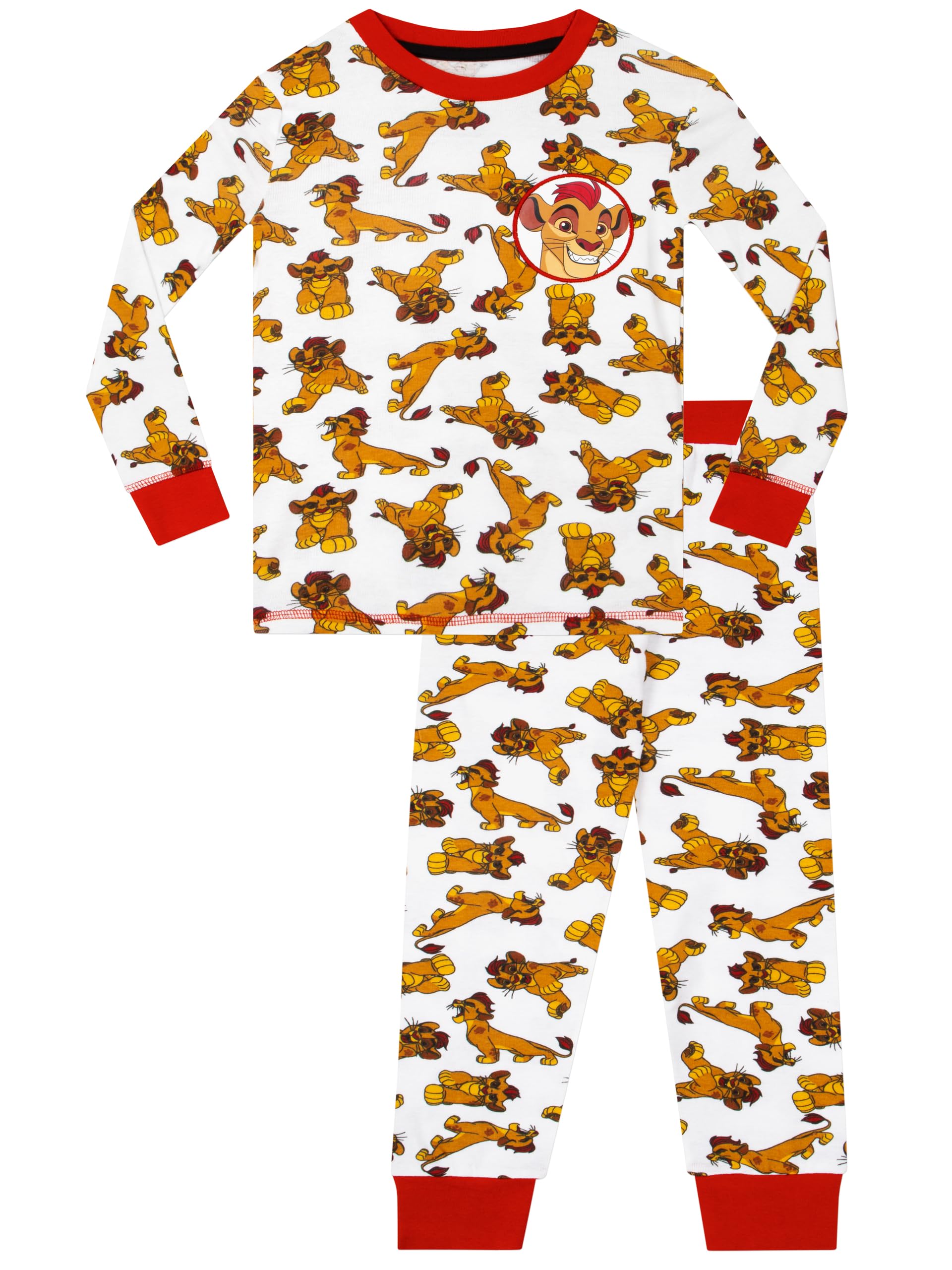 Disney The Lion King Boys' Pajama Set - Lion Guard 2-Piece Sleepwear for Kids 18 Months to 8 Years | Soft & Comfortable Cotton PJs for Bedtime & Lounging | Official Disney Merchandise