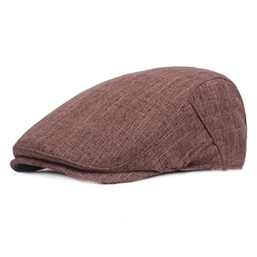Breathable Summer Beret Ivy Flat Cap - Cotton Linen Unisex Hat for Men & Women - Painter Artist Newsboy Cap for Outdoor, Travel & Fashion