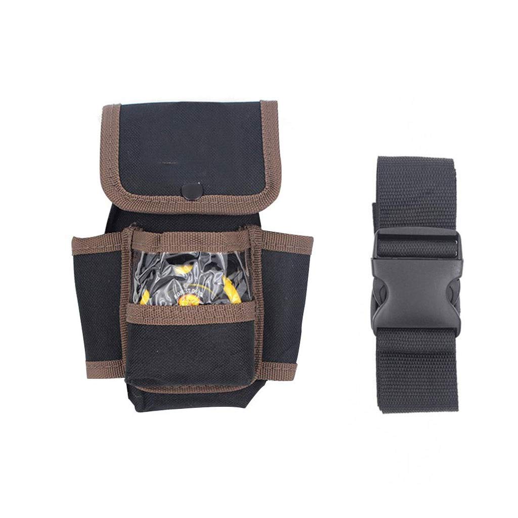 WDBBY Waist Tool Belt Pouch - Durable Electrician Tool Organizer with Multiple Pockets for Hammer, Screwdrivers & Power Tools - Perfect for Construction Work, DIY Projects & Home Repairs