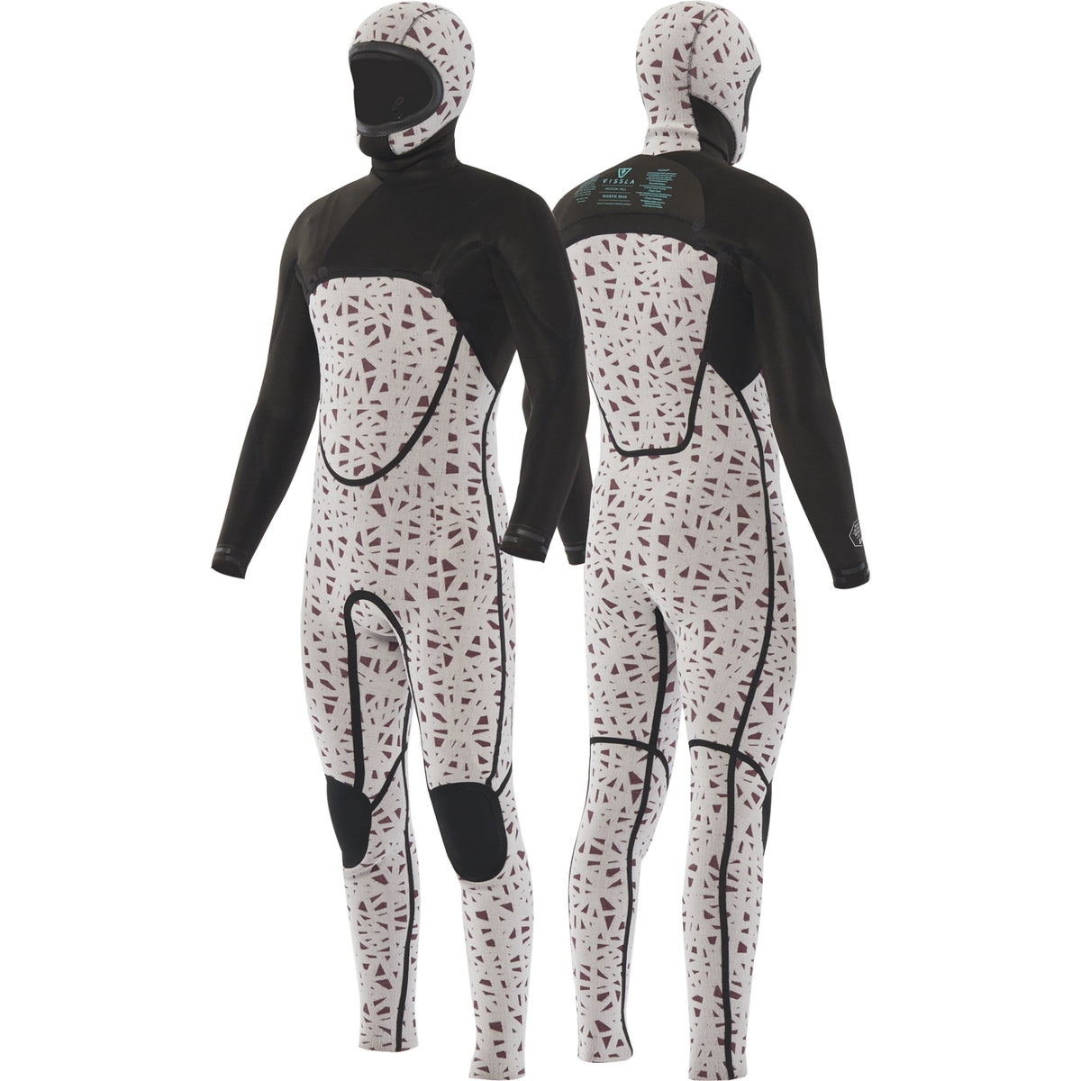 Vissla North Seas 5.5/4.5mm Men's Hooded Full Wetsuit for Surfing, Diving & Cold Water Swimming | Premium Neoprene Winter Wetsuit