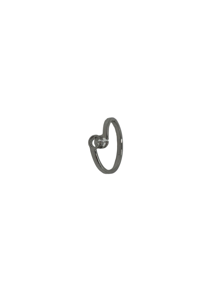 Gucci GG Running Silver Ring for Women - Size 6.5 | Luxury Fashion Jewelry for Parties, Weddings & Special Occasions