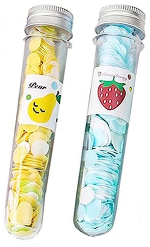 Jellify Flower Design Tube-Shaped Paper Soap - 2 Pack | Travel-Friendly, Soft & Gentle Bath Soap for Camping, Gym & Outdoor Activities