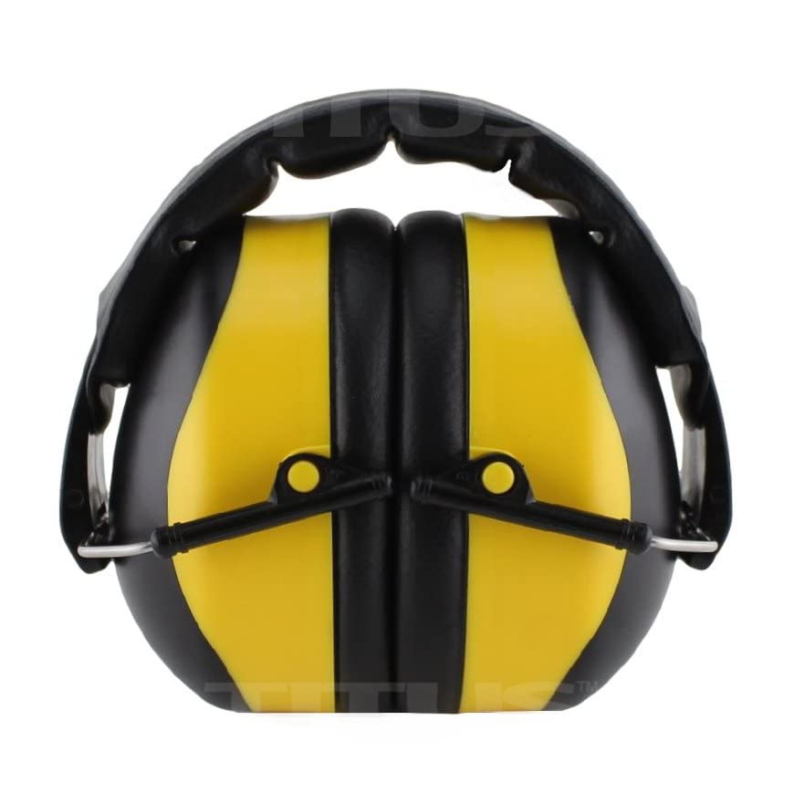 TITUS 3 Series Onyx 37 Highest NRR 34dB Noise Reduction Safety Earmuffs for Shooting, Construction & Industrial Work - Hearing Protection for Loud Environments