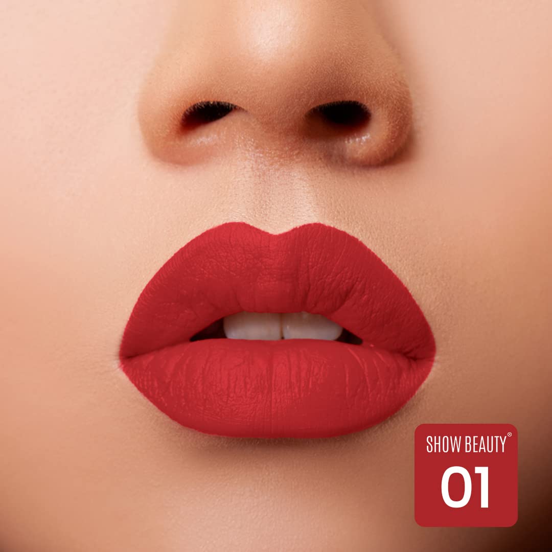 Waterproof Matte Lipstick - Long Lasting, Hydrating for Women | Party & Daily Wear