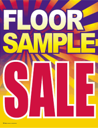 Vinyl Window Sign - Floor Sample Sale Sign for Retail Stores, Clearance Events & Business Promotions