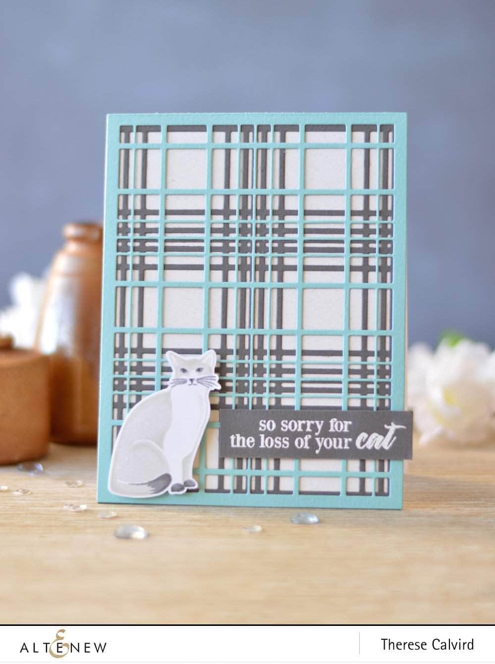 Layered Plaid Cover Die Bundle for Scrapbooking & Card Making - Perfect for DIY Crafts, Greeting Cards, and Paper Projects