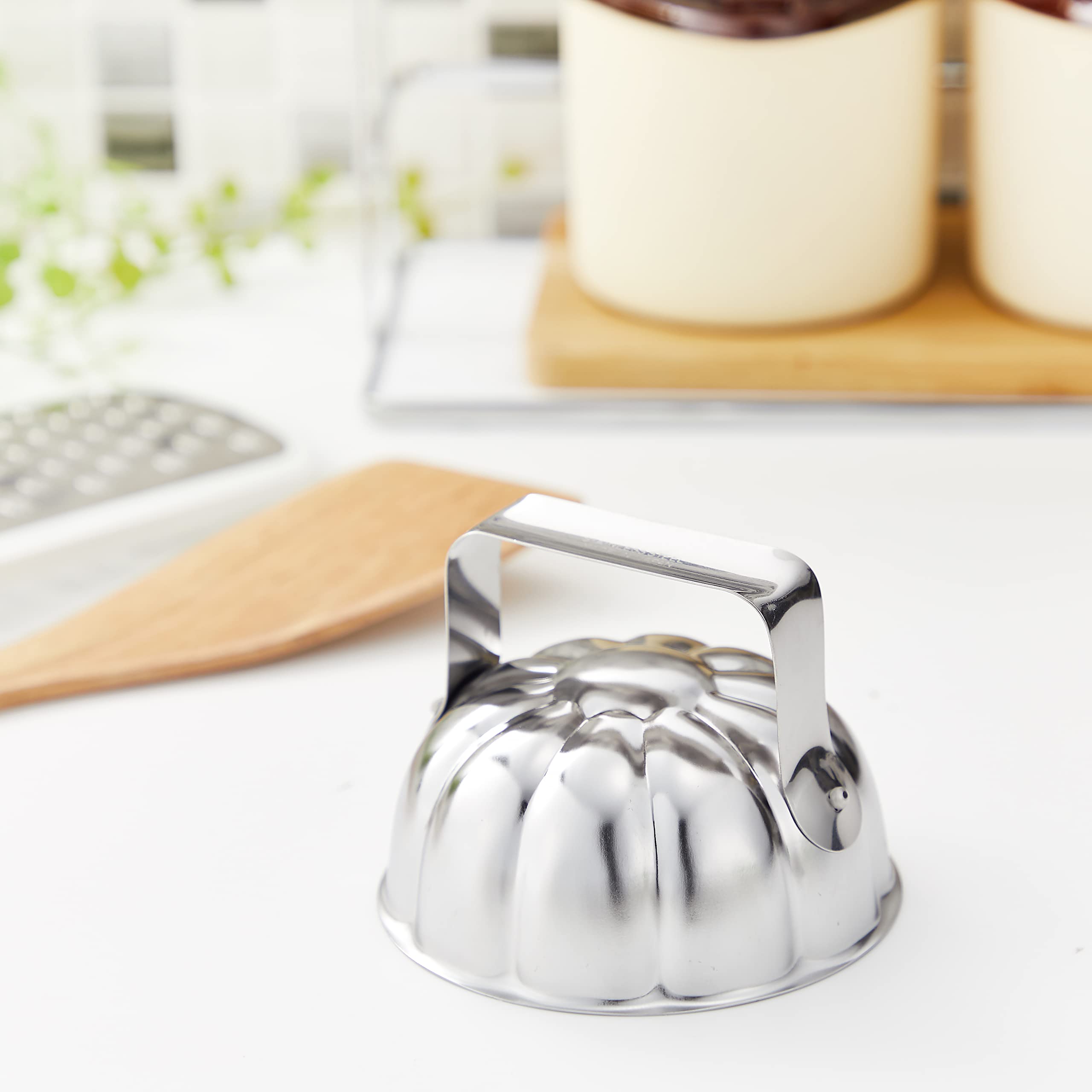 Commercial Grade Stainless Steel Rice Mold - Chrysanthemum Shape C-1049 for Sushi, Rice Balls & Decorative Food Presentation