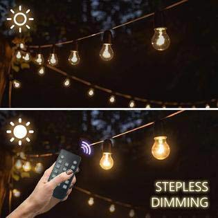 SUNTHIN 240W Outdoor Dimmer for String Lights - Wireless Remote Control with 50Ft Range, Auto Off Timer for LED & Incandescent Lights - Perfect for Patio, Garden, and Backyard Decor