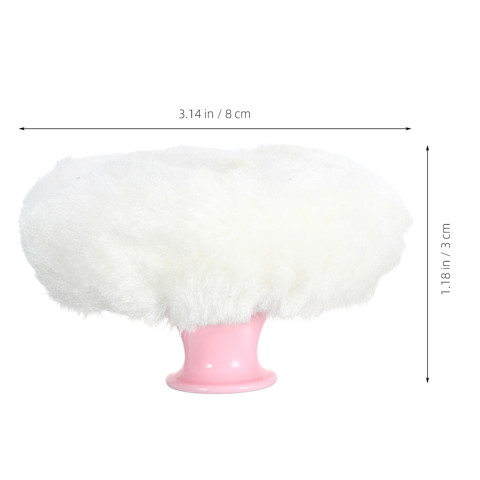 EXCEART 4Pcs Baby Talcum Powder Puff with Short Handles - Large Round Velour Body Powder Puff for Smooth Loose Powder Application | Makeup & Cosmetic Sponge for Babies, Kids & Adults | Perfect for Daily Skincare, Post-Bath Use & Gentle Makeup Blending