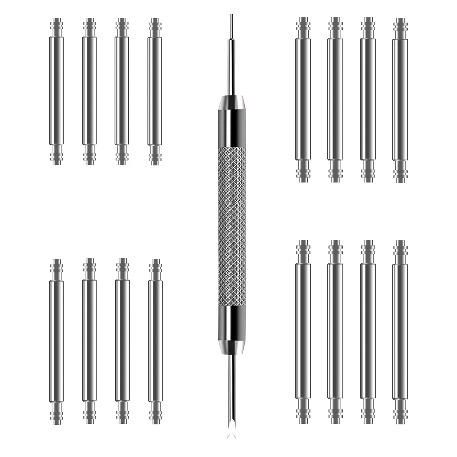 Heavy Duty Watch Band Pins & Spring Bars Tool Kit with Removal Tool - Perfect for Watch Repair, Replacement & DIY Maintenance