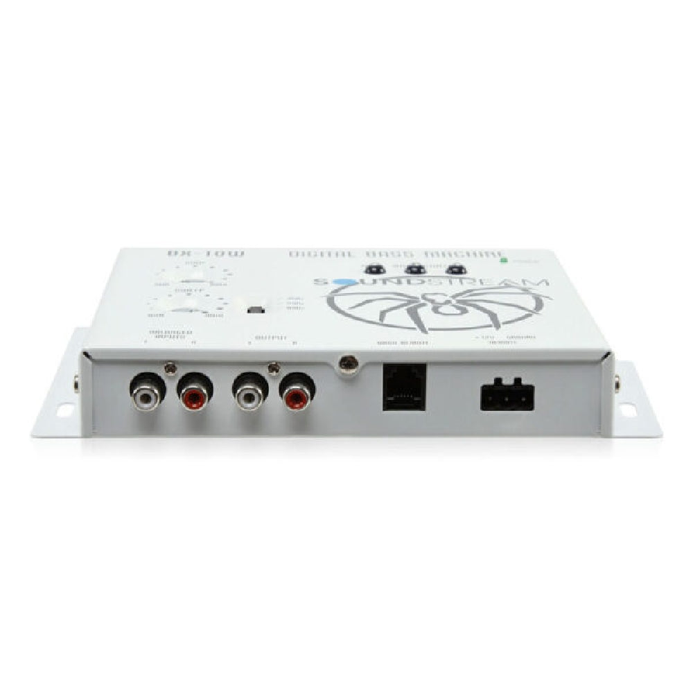 Soundstream BX-10W White Digital Bass Reconstruction Processor with Remote Control - Enhance Car Audio & Subwoofer Performance for Crisp, Deep Bass