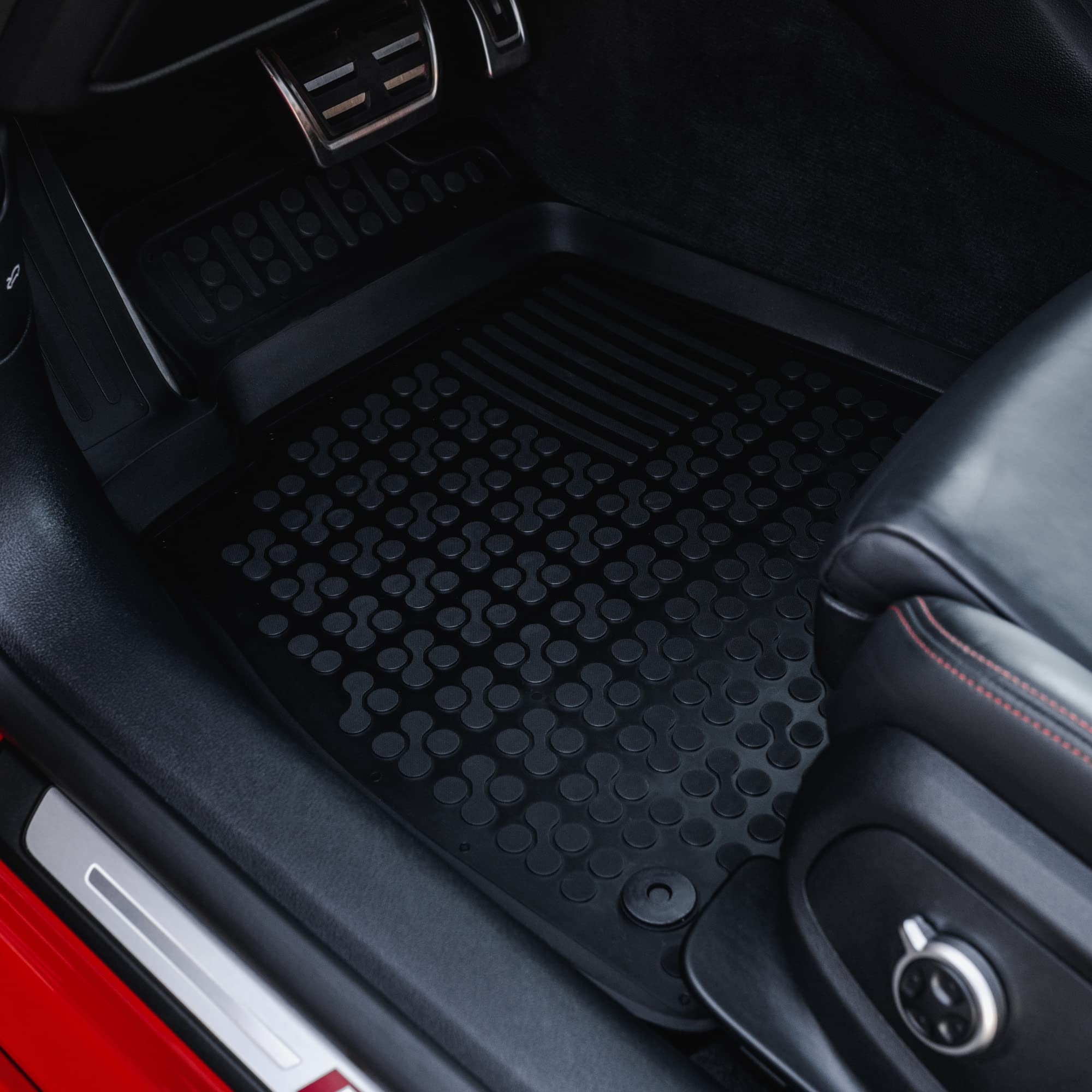 Premium All-Weather Rubber Floor Mats for BMW X7 (2019-2024) - Custom Fit, Non-Slip Protection for G07 Models with Bench Seats | Perfect for Road Trips, Daily Commutes & Winter Driving