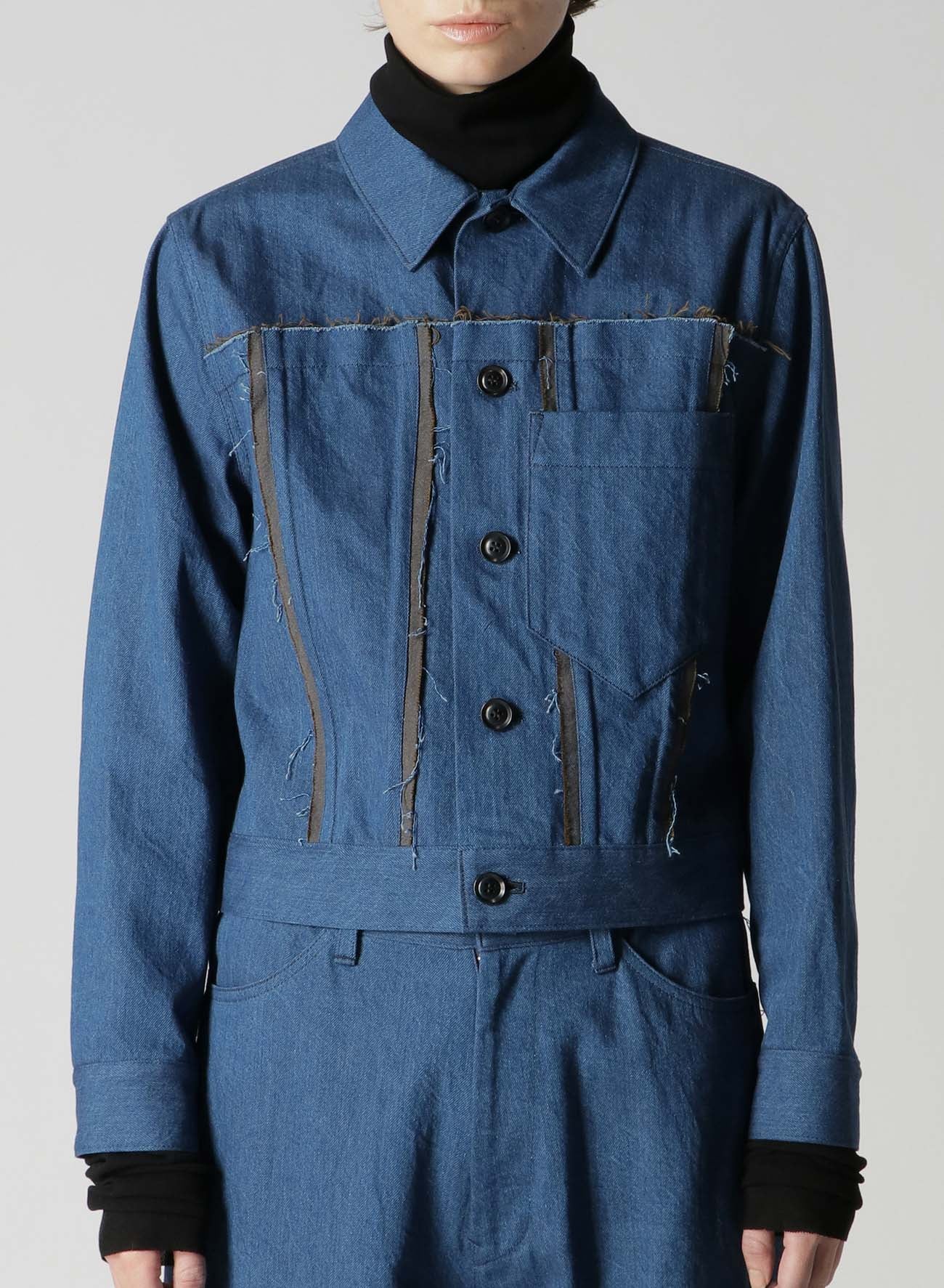 10oz Denim Panelled Jacket for Men & Women - Stylish Casual Outerwear for Everyday Wear, Street Fashion, and Outdoor Activities
