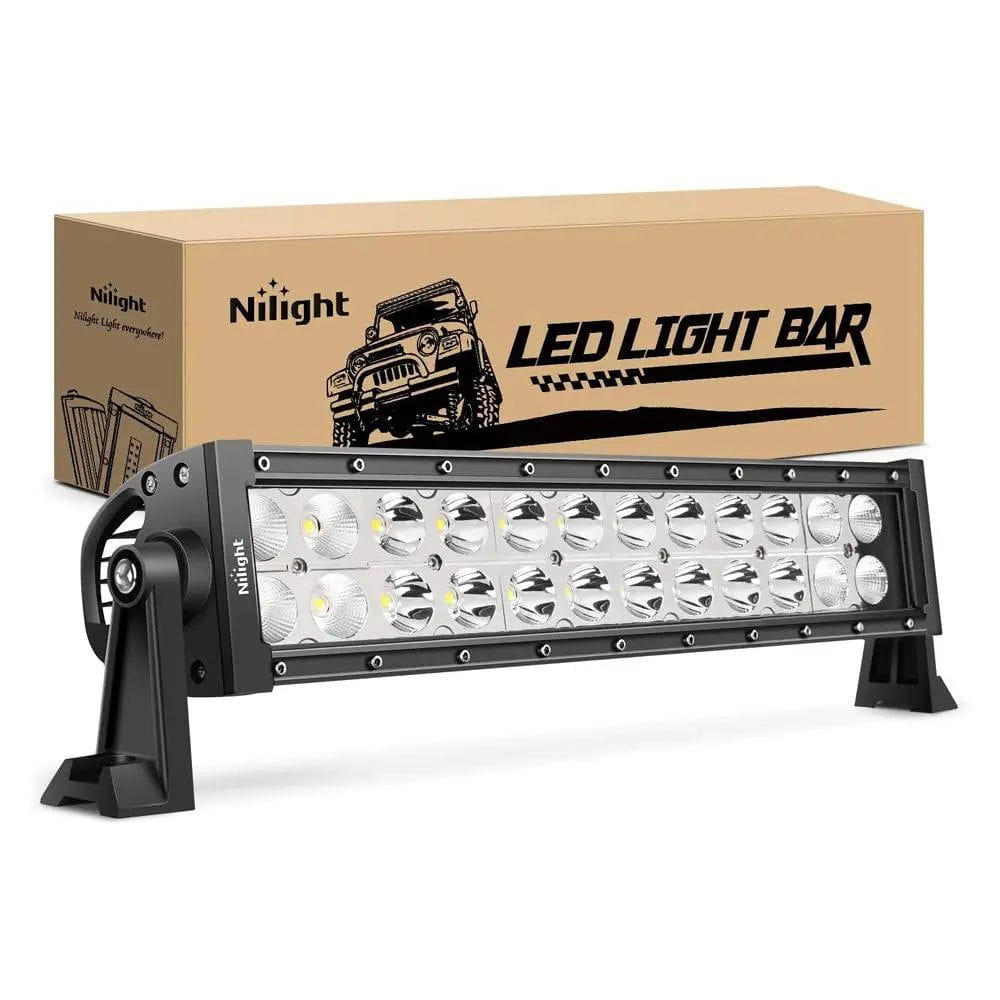 13.7 Inch 72W Dual Row LED Light Bar - Spot Flood Combo for Off-Road Trucks, ATVs, Boats & Emergency Vehicles | Waterproof & Durable Off-Road Lighting