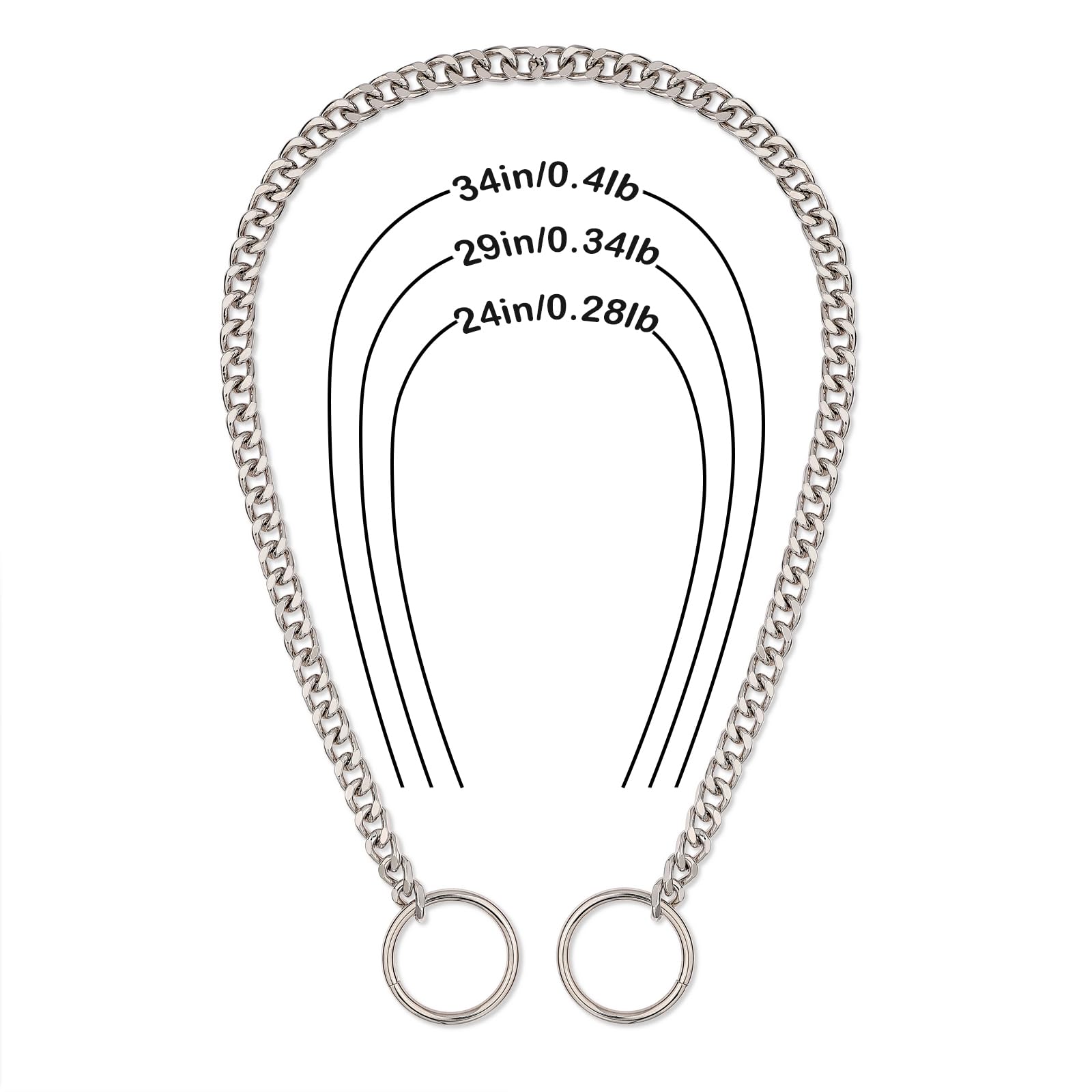 Handmade Gold O-Ring Slip Chain Necklace - Punk Cuban Link Choker for Men & Women | Perfect for Layering, Everyday Wear & Punk Fashion Accessories