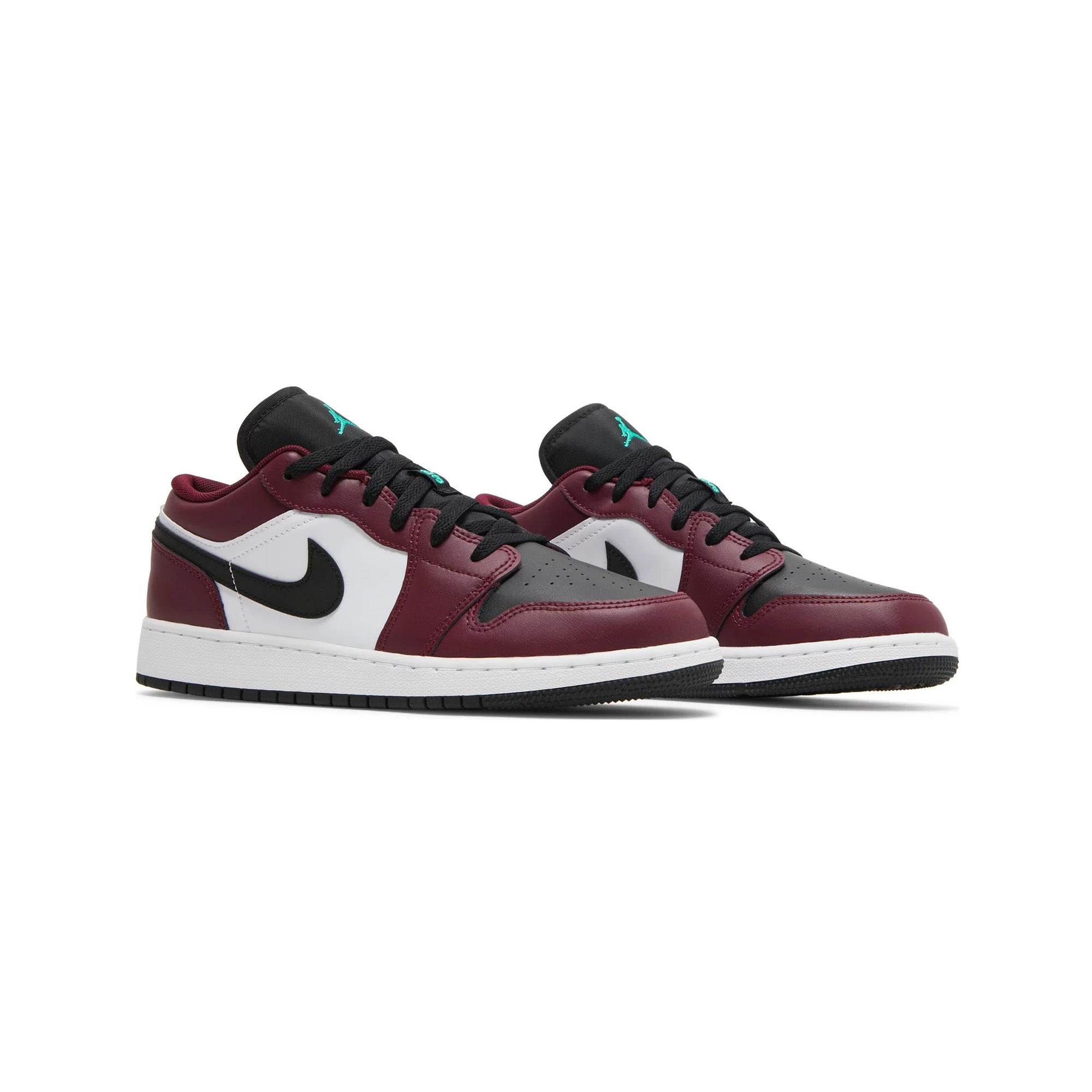 Air Jordan 1 Low SE 'Dark Beetroot Roma Green' GS Sneakers for Women & Girls - 2021 Retro Basketball Shoes - Perfect for Casual Wear, Street Style & Sports