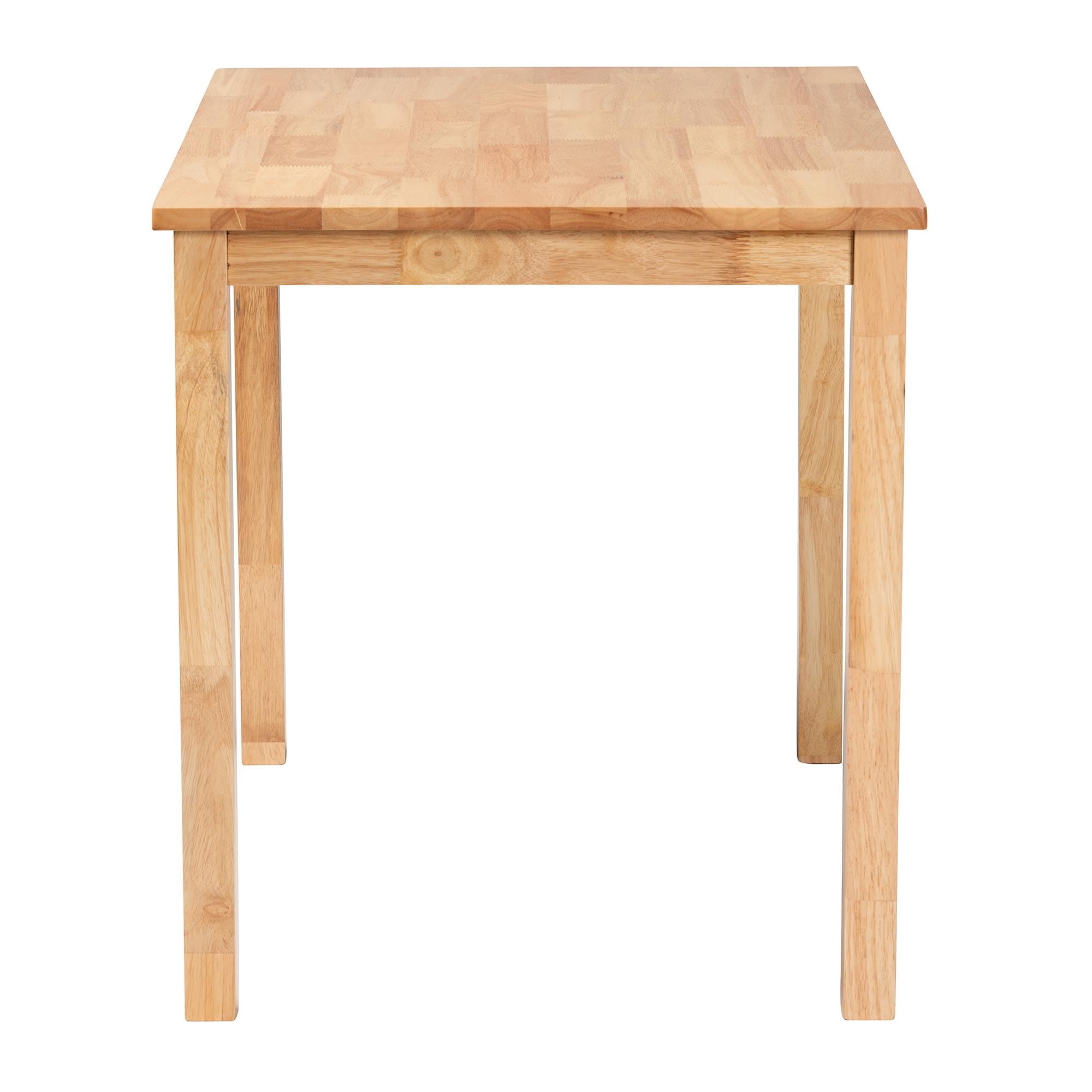 Baxton Studio Eveline Dining Table - 42 Inch Round Natural Brown Wood Table for Kitchen, Dining Room & Small Spaces | Perfect for Family Meals & Entertaining Guests
