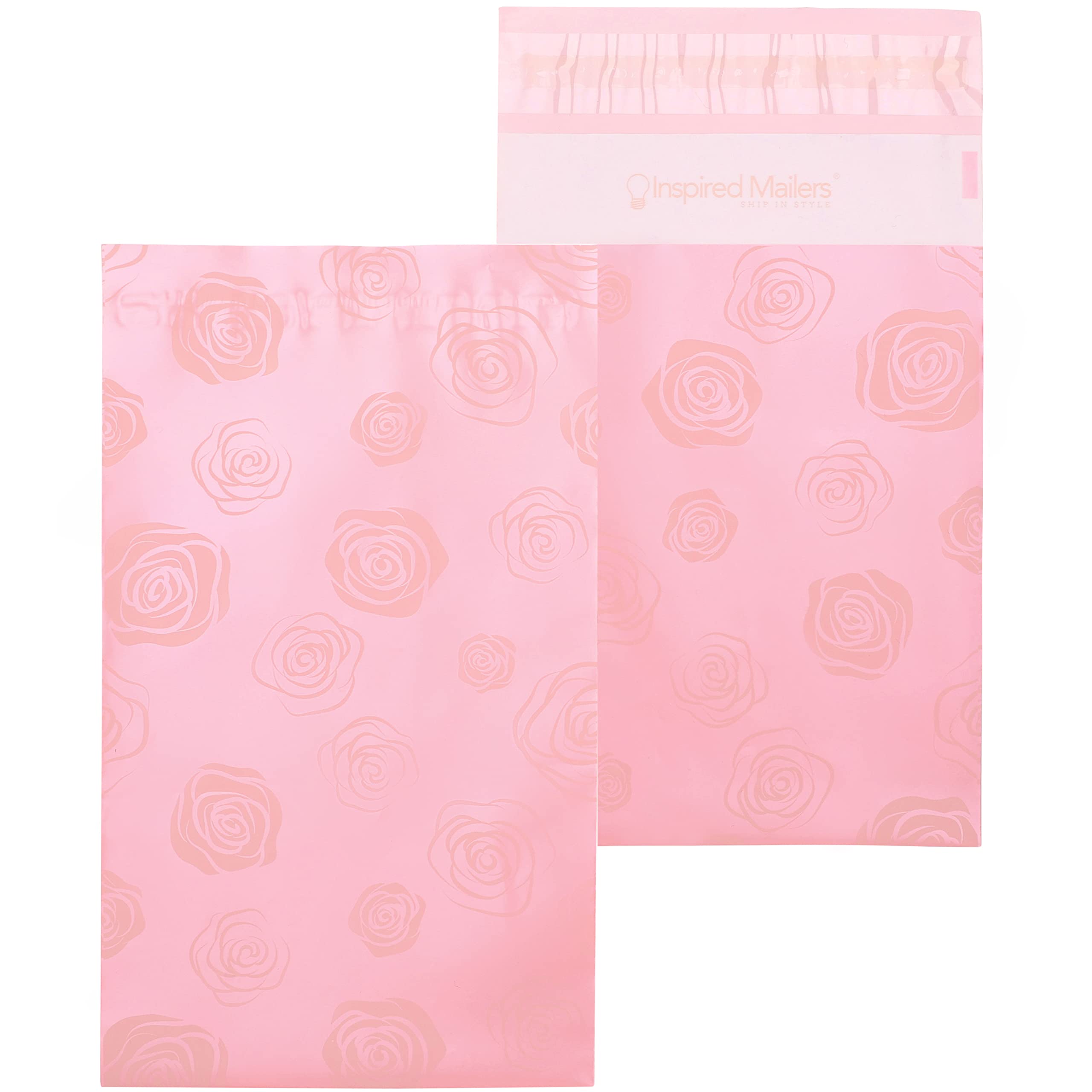 6x9 Pink Rose Gold Poly Mailers (20 Pack) - Small Shipping Bags for Ecommerce, Subscription Boxes & Online Stores - Durable 6x9 Polymailers for Jewelry, Cosmetics & Small Items