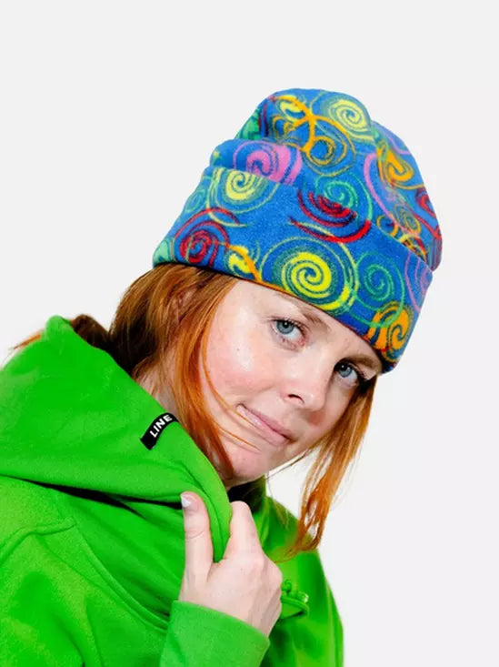2025 Adult Line Fleece Beanie Ski Hat - Warm Winter Accessory for Skiing, Snowboarding & Outdoor Activities