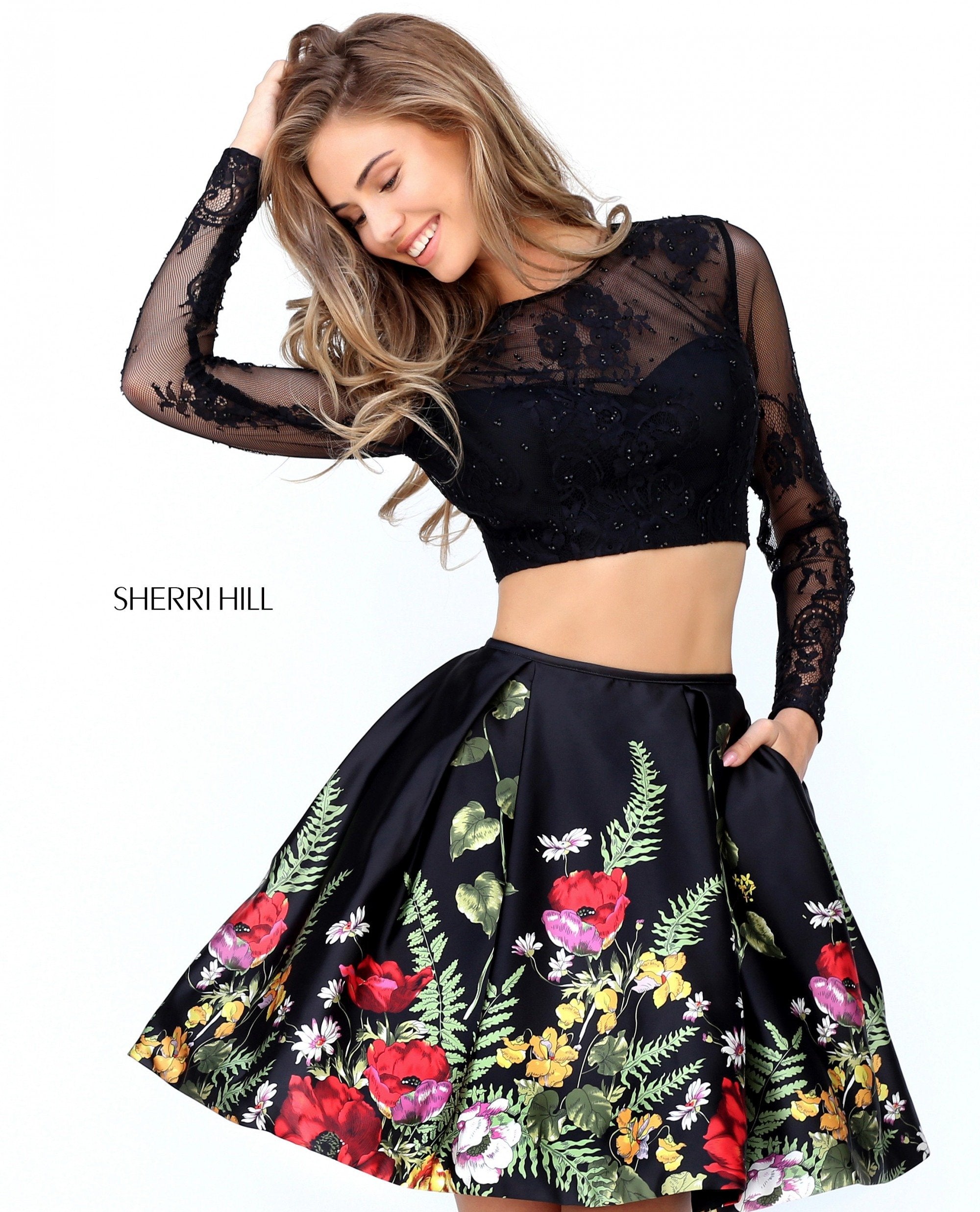 black/multi print