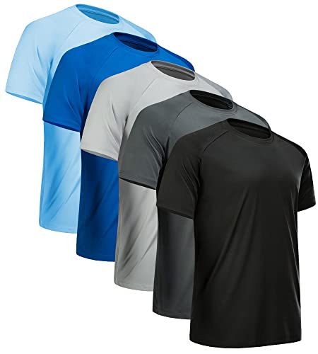 5 Pack Black, Dark Grey, Light Grey, Blue, Light Blue