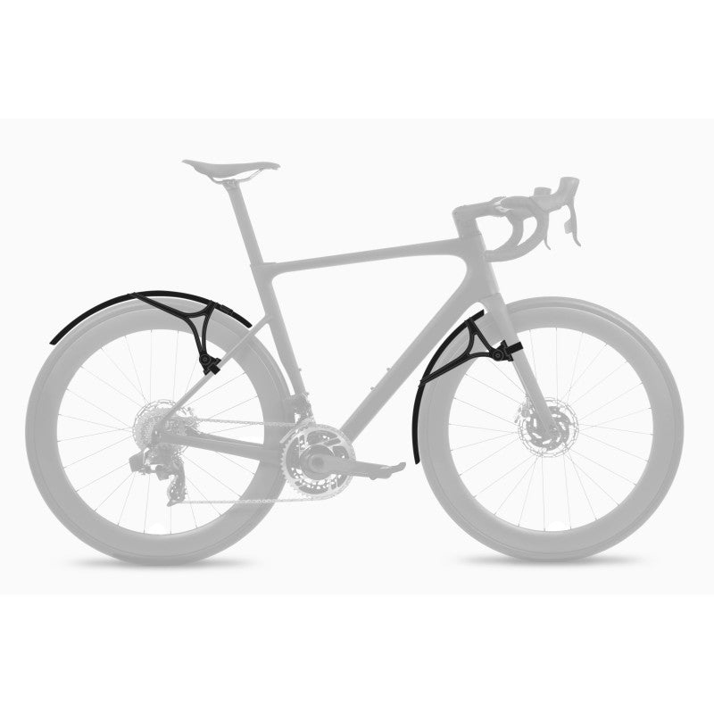 ZEFAL Shield R35 Road Bike Mudguard Set - Lightweight & Durable Fenders for Wet Weather Cycling - Perfect for Commuting, Touring & Road Bikes