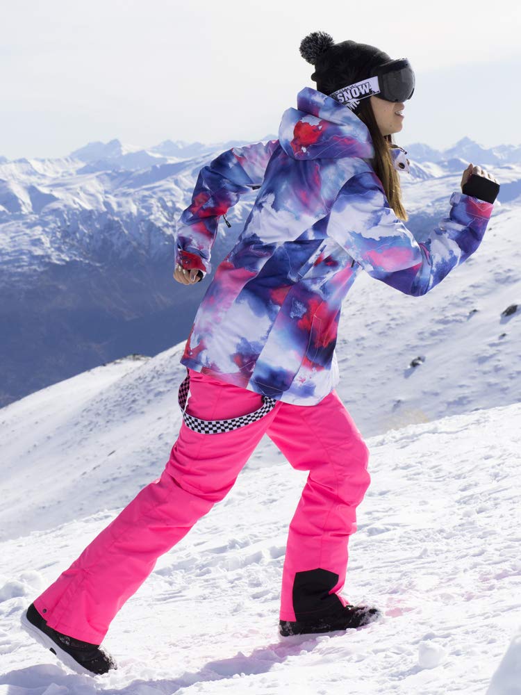 GS SNOWING Women's Ski Jacket & Pants Set - Windproof Waterproof Insulated Snowsuit for Winter Warmth - Perfect for Snowboarding, Skiing & Cold Weather Outdoor Activities