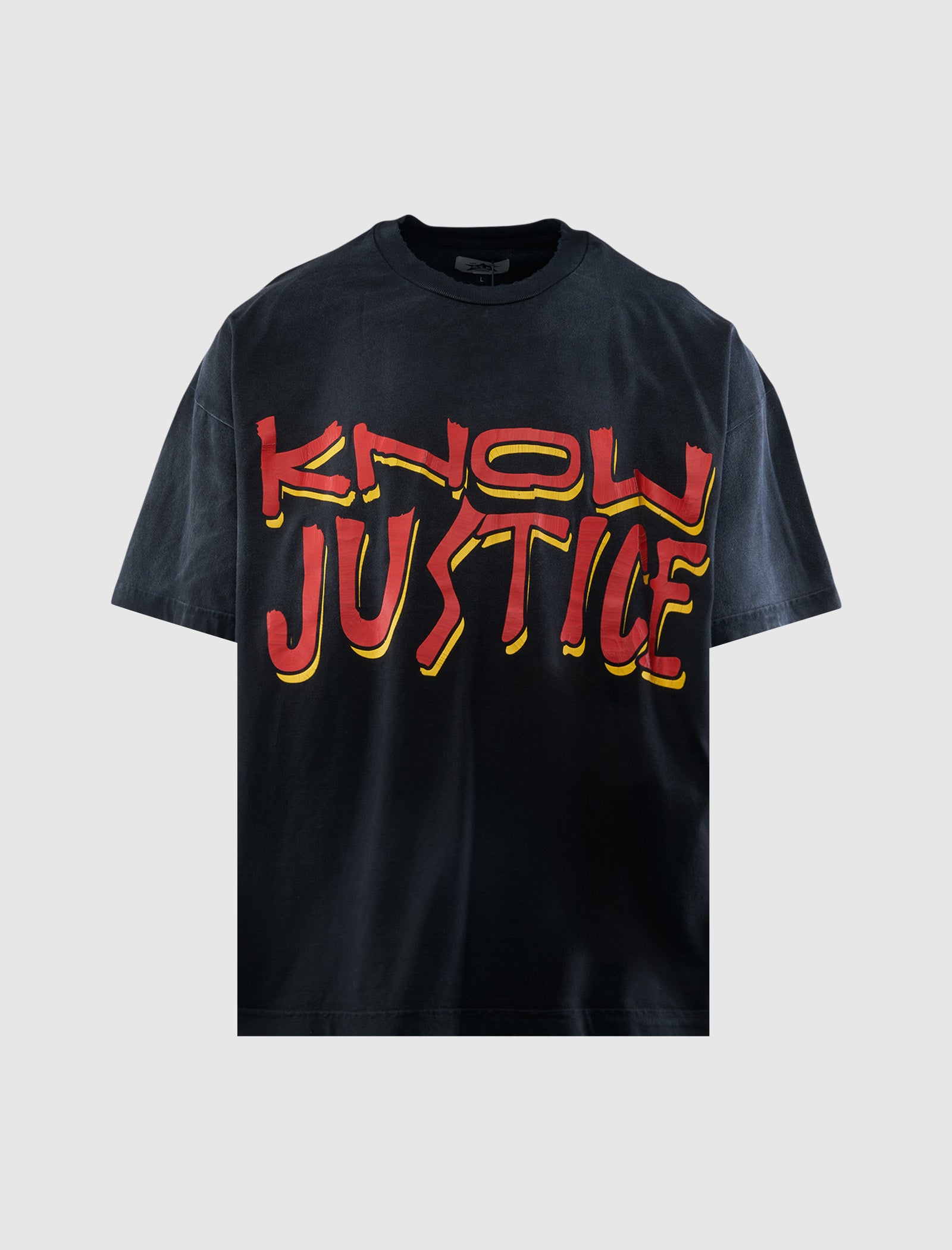 Know Justice T-Shirt - Unisex Graphic Tee for Men & Women - Casual Streetwear for Everyday Wear & Social Justice Awareness
