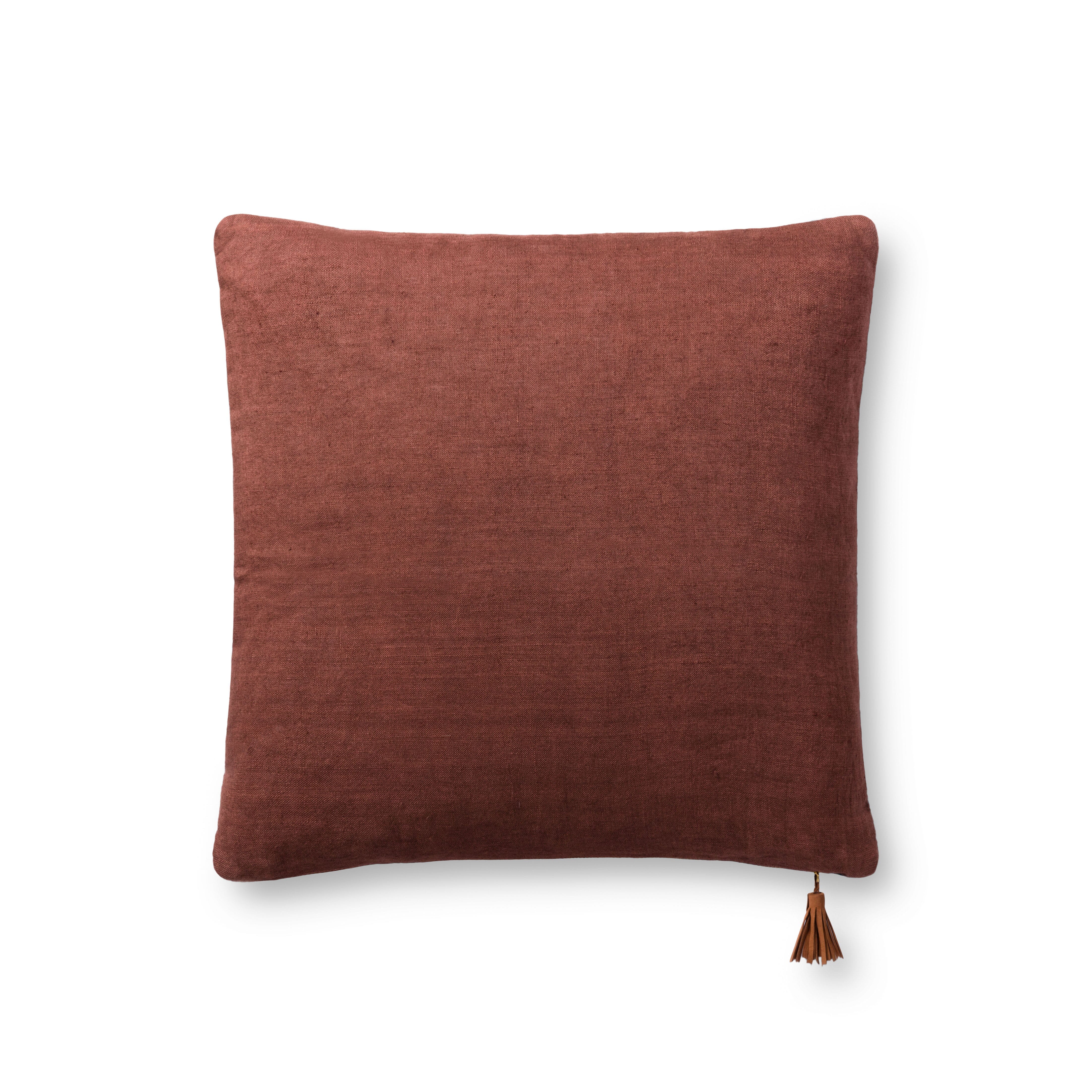 Magnolia Home by Joanna Gaines x Loloi Decorative Throw Pillow - Navy & Coffee Stripe - Perfect for Living Room Sofa, Bedroom Decor & Cozy Home Accents