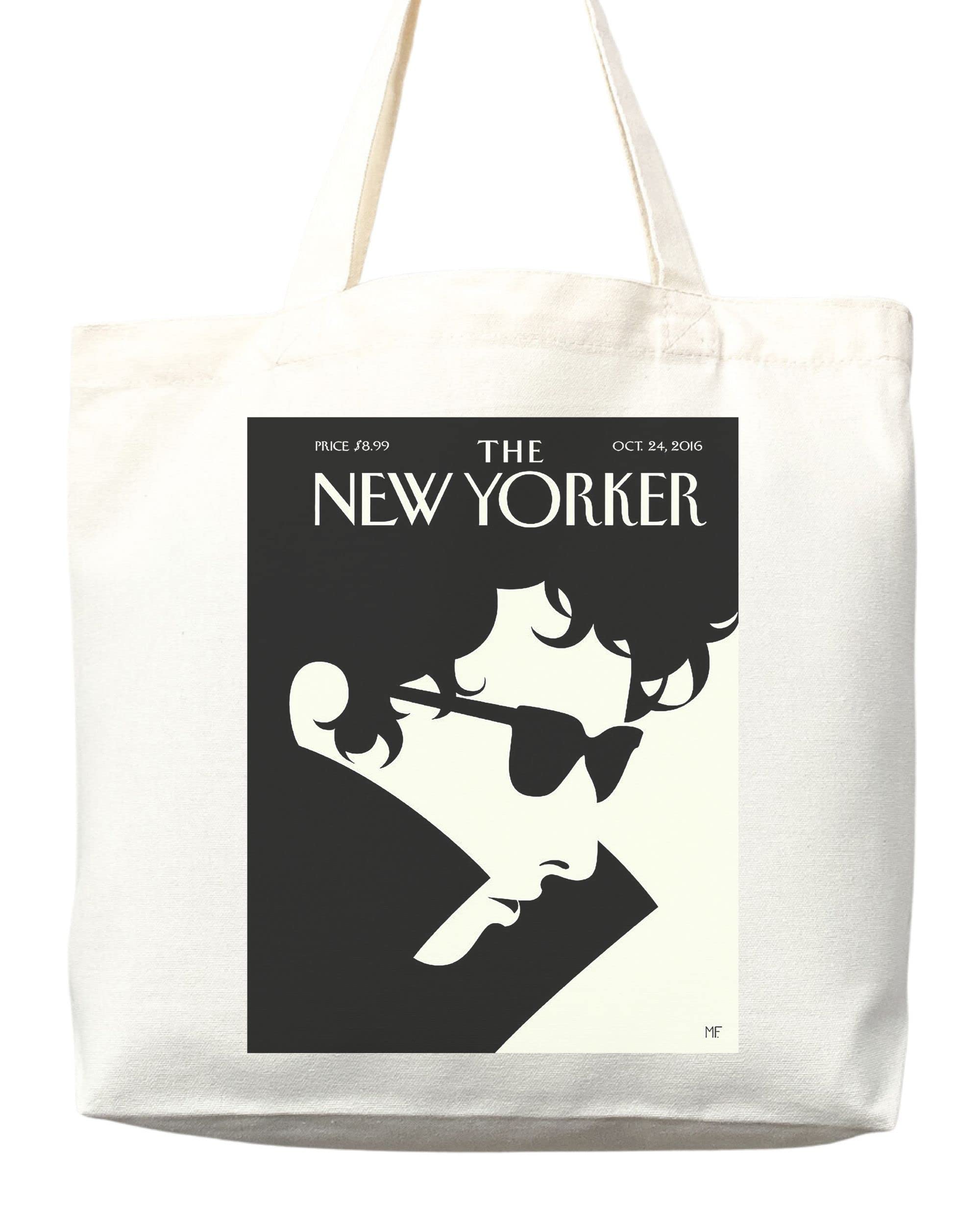 New Yorker Magazine Tote Bag - Stylish Canvas Shopping Bag with Artistic Print - Perfect for Groceries, Beach Trips & Everyday Use (Tote Bag Only)