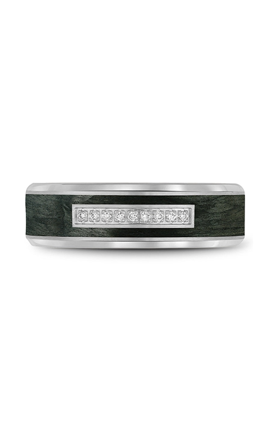 Bleu Royale Men's Wedding Band RYL 049WD7 - 14K White Gold Classic Ring for Grooms & Engagement - Perfect for Weddings, Anniversaries & Special Occasions