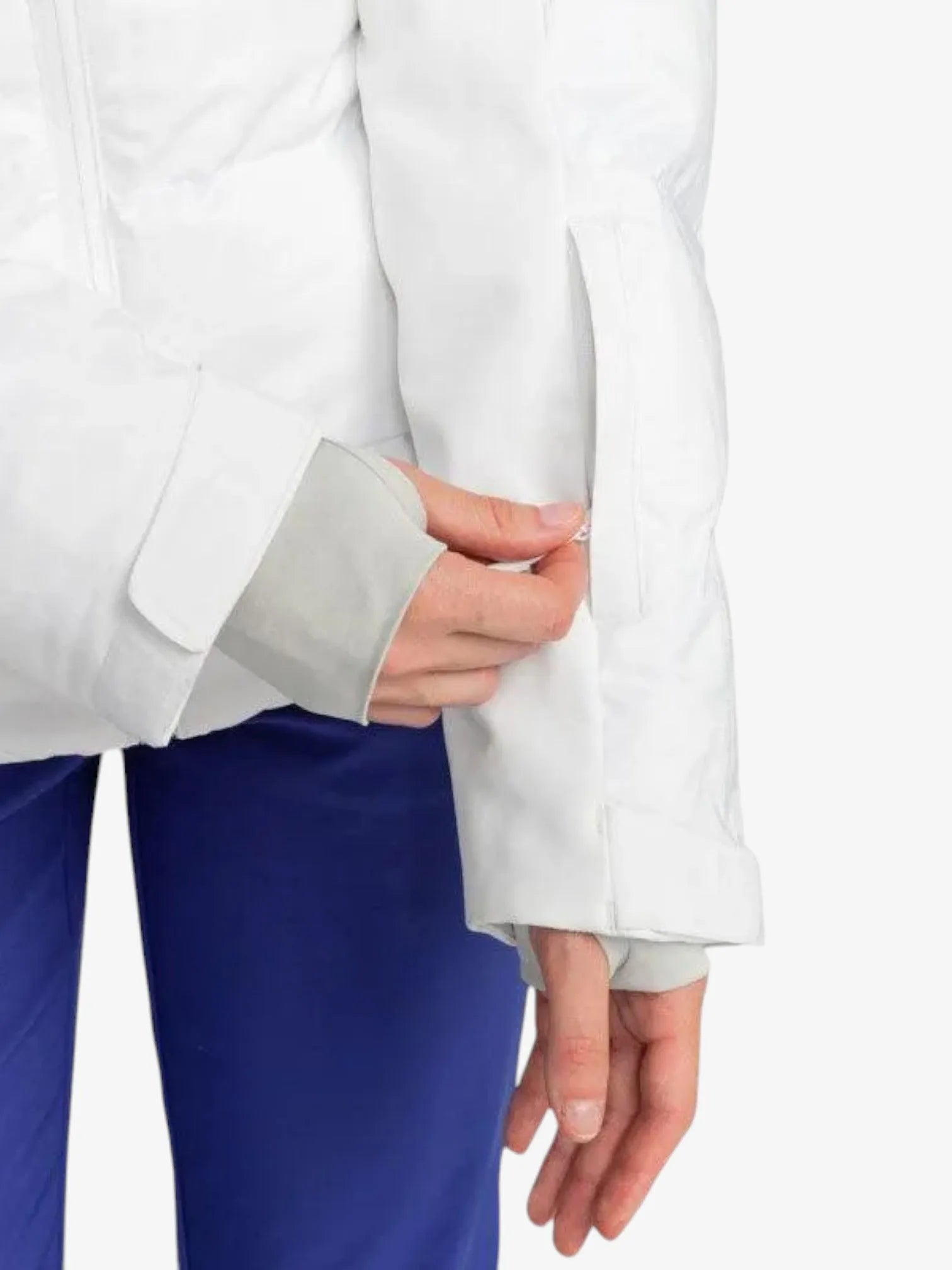 Roxy Women's Snowblizzard White Snow Jacket - Waterproof Winter Coat for Skiing, Snowboarding & Outdoor Activities