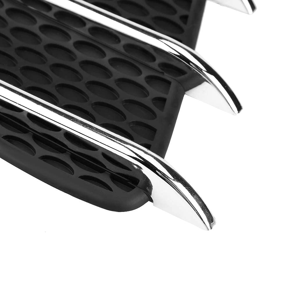 Aramox Universal Car Exterior Hood Side Air Intake Vent Cover - Shark Gills Decorative Trim Sticker (Pair) for Enhanced Vehicle Style & Aerodynamics - Perfect for Sports Cars, Tuner Vehicles & Custom Auto Upgrades