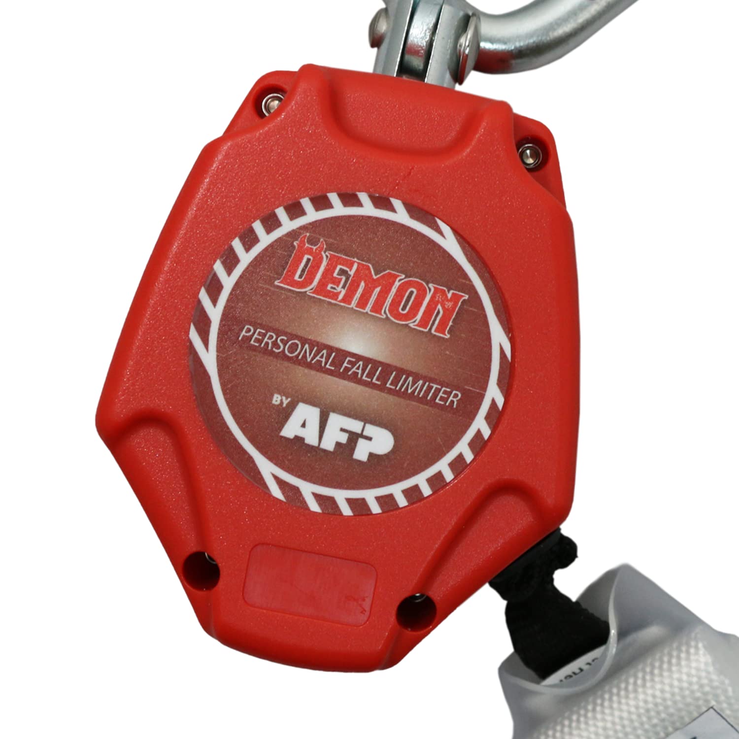 6 FT Single Leg Self-Retracting Lifeline with Shock Absorber - OSHA & ANSI Rated Fall Protection Lanyard | 1.97-inch Steel Rebar Hook for Construction, Roofing & Tower Climbing Safety Gear