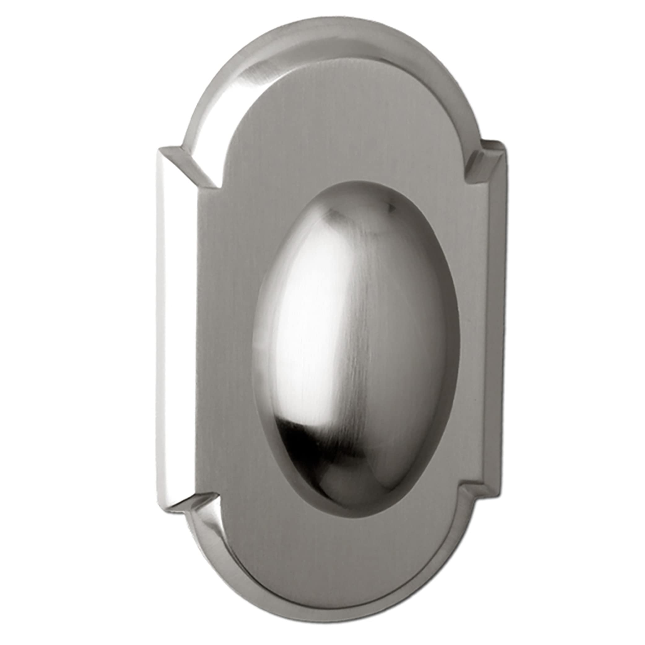 Delaney Hardware Bravura 905 Oxford Knob Dummy Lockset - Modern Arched Trim Door Knob for Closet & Pantry in Satin Nickel Finish | Perfect for Bedroom, Bathroom & Interior Doors