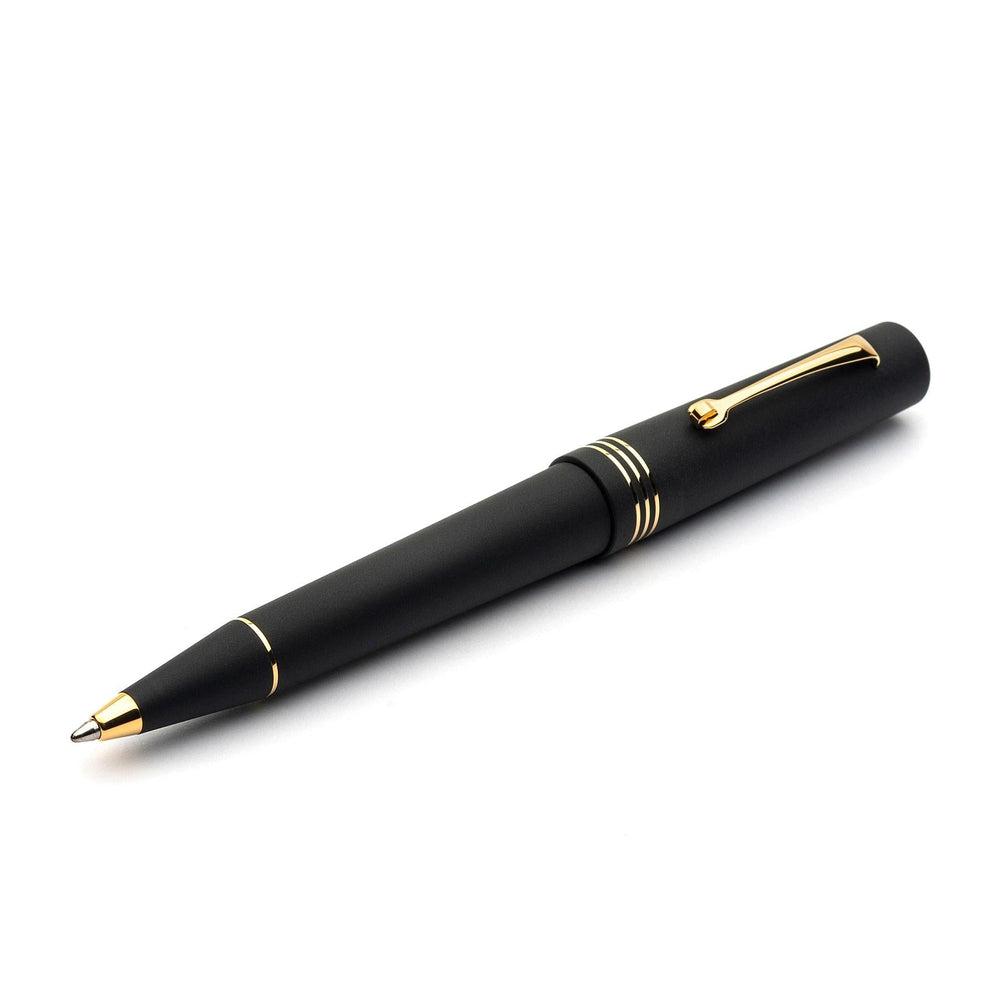 Leonardo Momento Zero Black Matte Ballpoint Pen - Premium Writing Instrument for Office, Business & Gift Giving