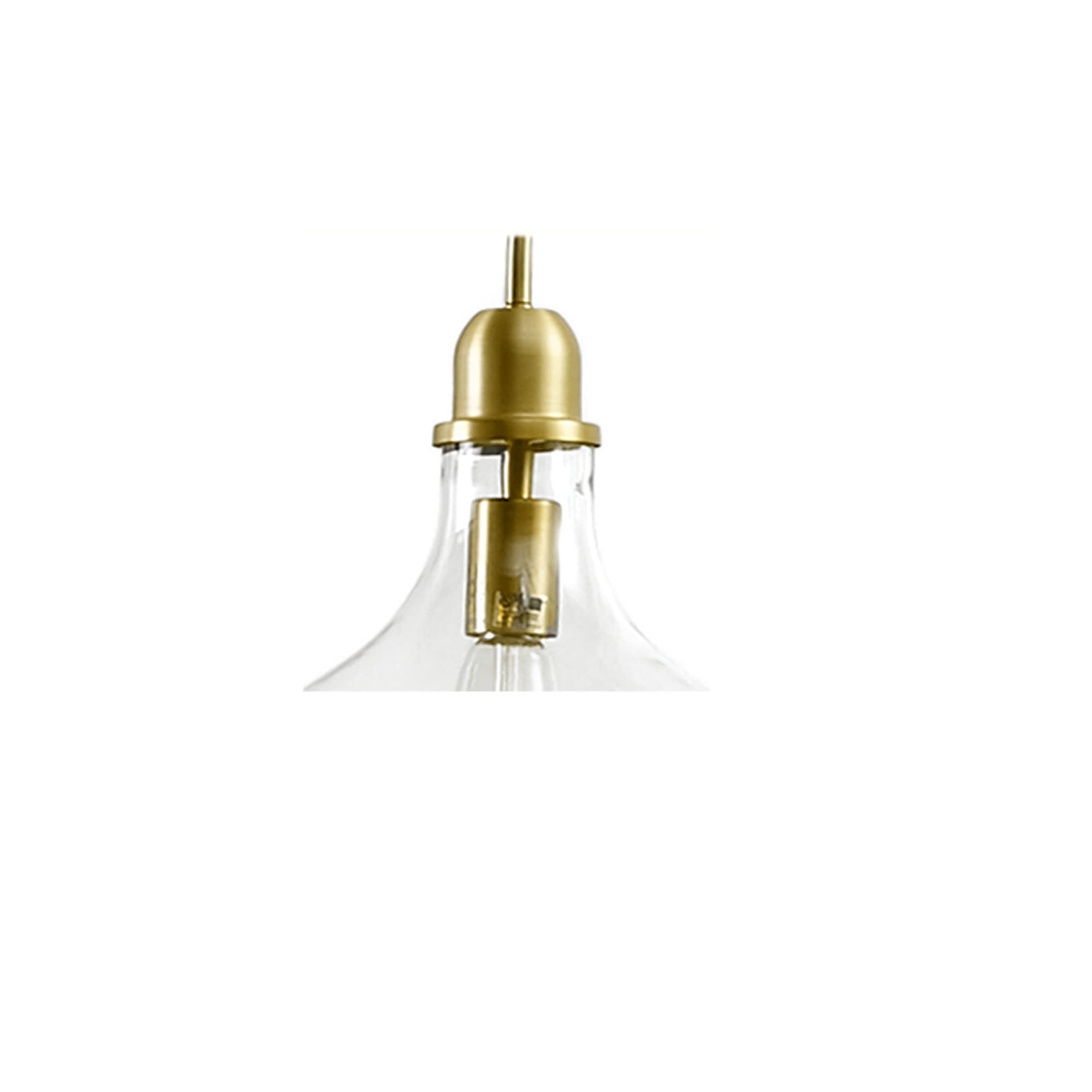 Hampton Hill Auburn Modern Floor Lamp with Bell Glass Shade & Marble Base - 72