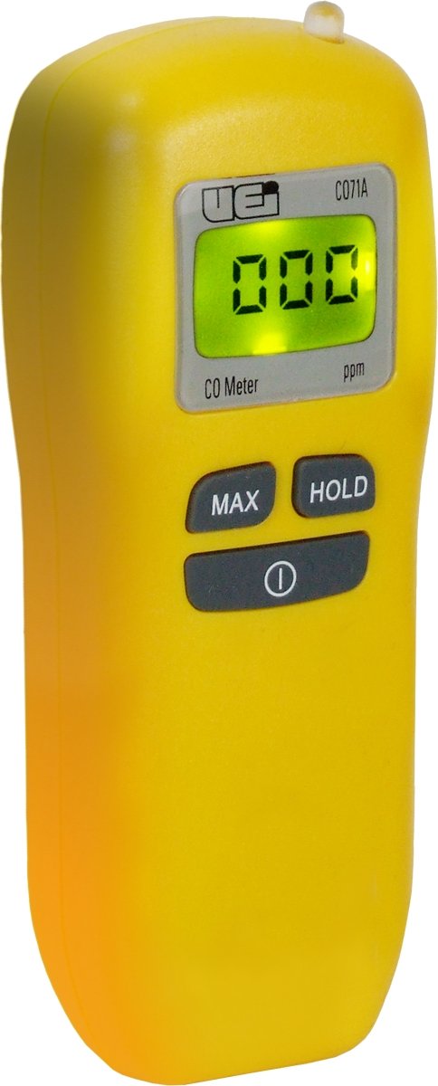 UEi CO71A Handheld Digital Carbon Monoxide Detector - 0-999ppm Range CO Meter with Visual & Audible Alarms | Portable CO Monitor for Home Safety, Garage, RV & Workplace | Battery-Powered CO Tester