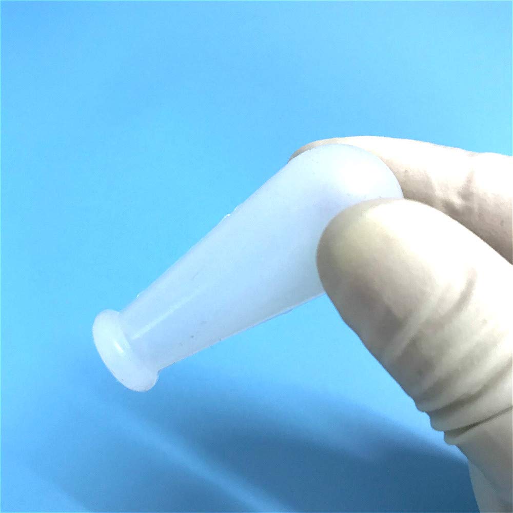 MMLFX 10-Pack 2ml Silicone Suction Bulbs for Pipettes - Acid-Resistant, Laboratory-Grade White Rubber Pipette Ball with Secure Cap - Ideal for Chemistry Labs, Medical Testing & Scientific Experiments